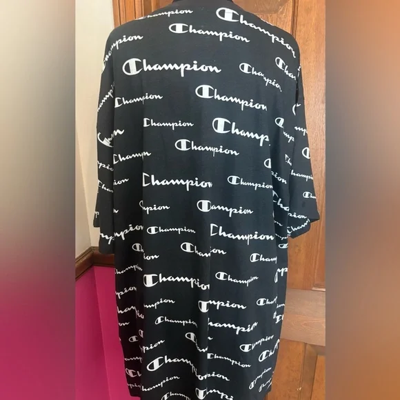 Champion Big and Tall Black and White Logo Shirt size 2XL New - Picture 2 of 5